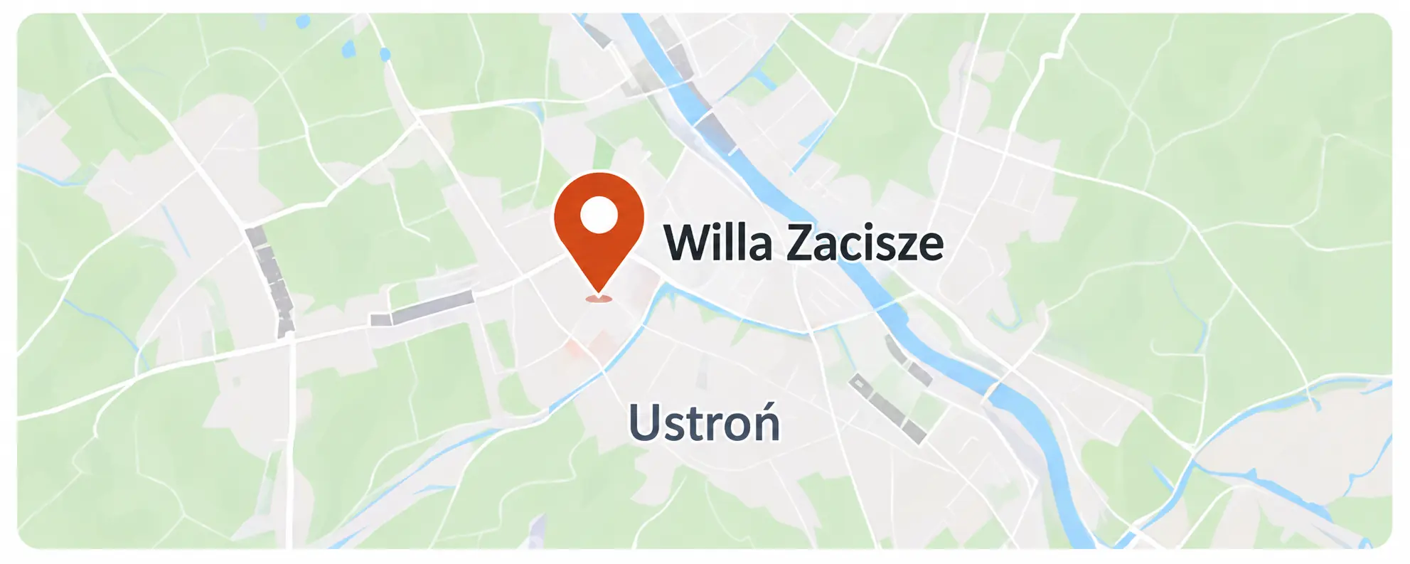 Mapa dojazdu do Willi Zacisze